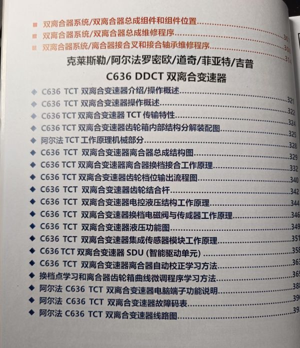 Illustrated book "Double Clutch Transmission (DCT) Automatic Transmission Repair Manual"